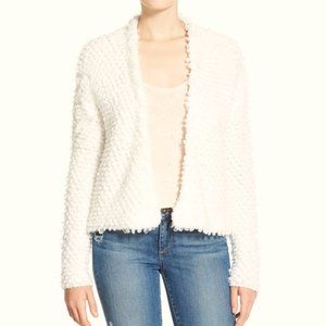 Halogen Cardigan Textured Cream White Medium